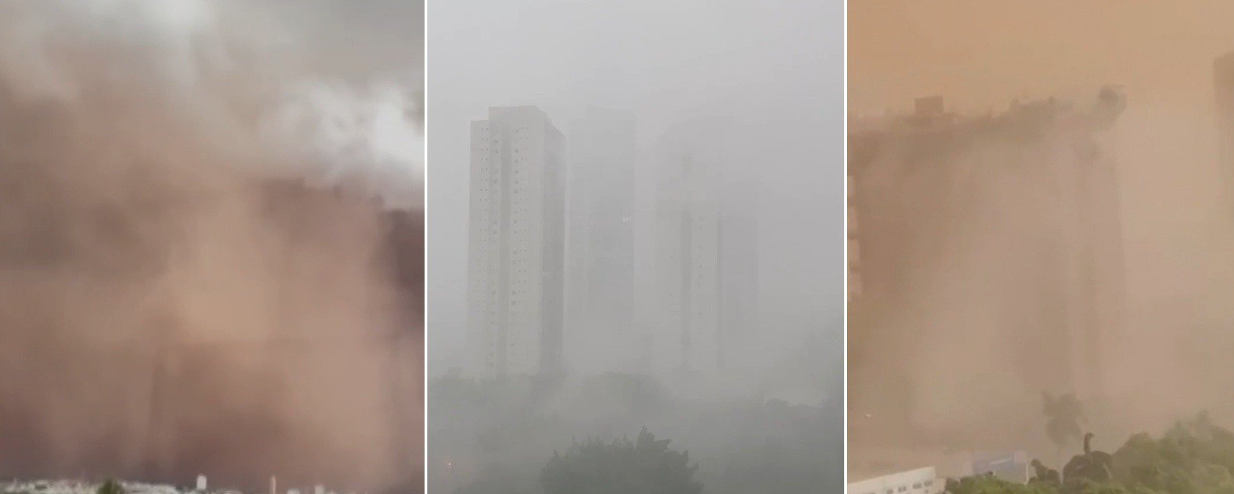 Temporal escurece céu da capital e tempestade de poeira provoca danos no interior de SP - Imagem do artigo