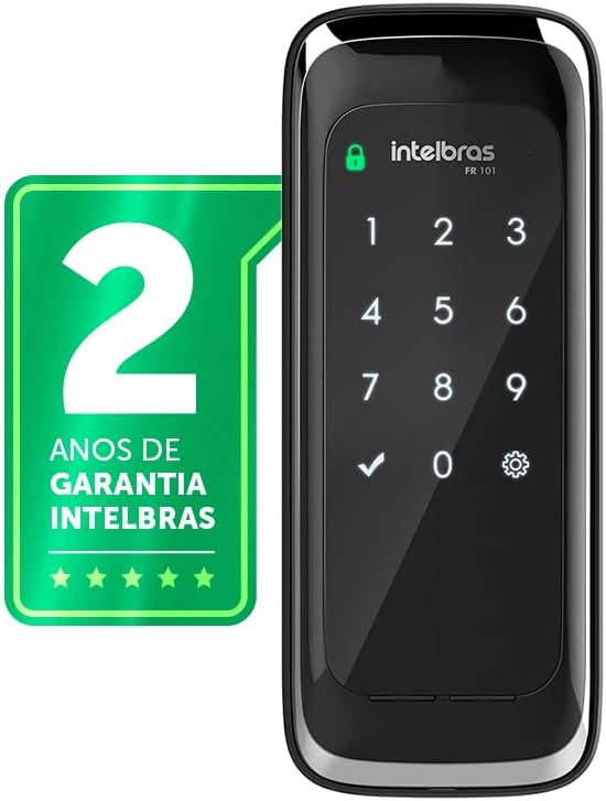 Fechadura Digital de Sobrepor Touch Screen FR 101 Preto Intelbras Review Vale a Pena