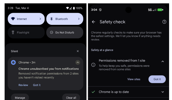 Google Chrome vai desativar automaticamente notificações de sites pouco usados - Imagem do artigo original
