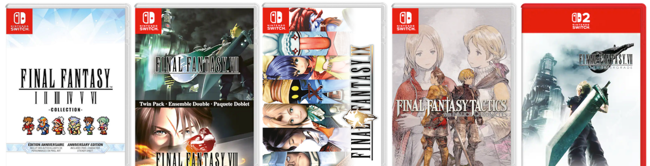Final Fantasy X|X-2 e Final Fantasy XII em mídia física para Switch saem pela metade do preço digital na Amazon - Imagem do artigo original