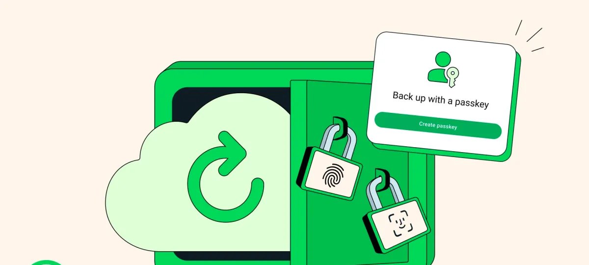 WhatsApp libera uso de passkeys para acessar backups criptografados - Imagem do artigo