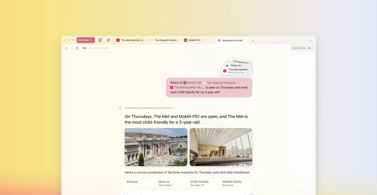 Navegador Dia incluirá recursos mais populares do Arc, diz fundador - Imagem do artigo