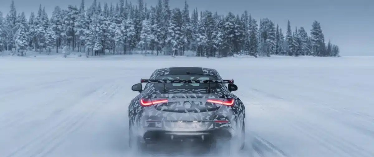 Mercedes-AMG testa versão extrema do CLE Coupé em pista congelada na Suécia - Imagem do artigo original