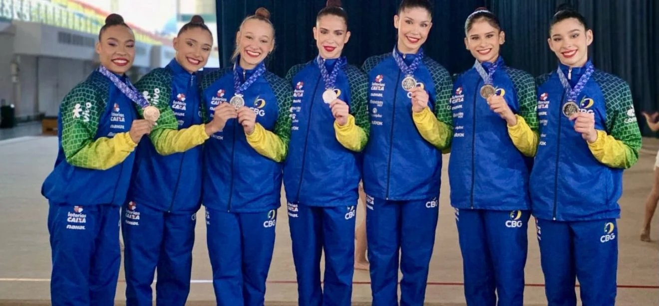 Brasil conquista prata no conjunto e bronze individual na etapa de Tashkent da Copa do Mundo de Ginástica Rítmica - Imagem do artigo