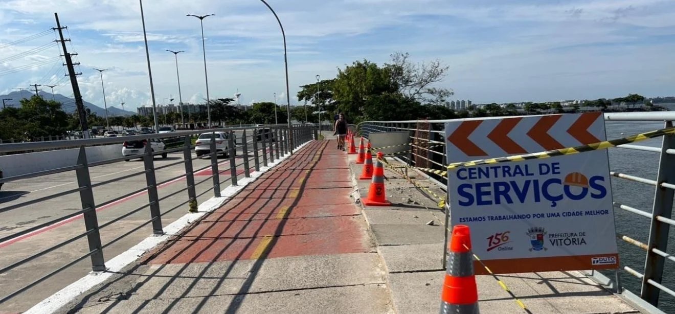 Início da interdição da passarela e da ciclovia da Ponte de Camburi fica para segunda-feira (27) - Imagem do artigo