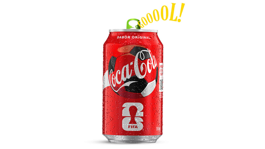 Coca-Cola Inova com Lata que Grita 'Gol' em Campanha para a Copa do Mundo 2026