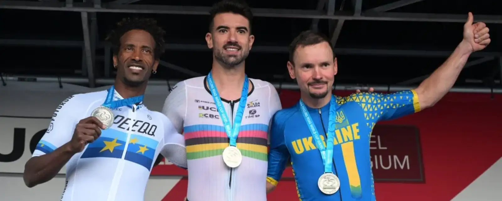 Lauro Chaman conquista ouro na etapa belga da Copa do Mundo de ciclismo de estrada - Imagem do artigo