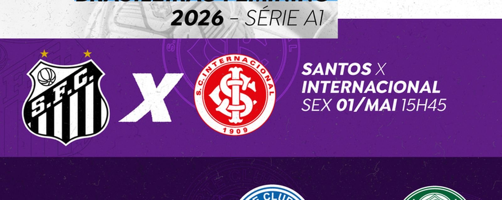 TV Brasil exibe Santos x Internacional e Bahia x Palmeiras pela 9ª rodada do Brasileirão Feminino - Imagem do artigo