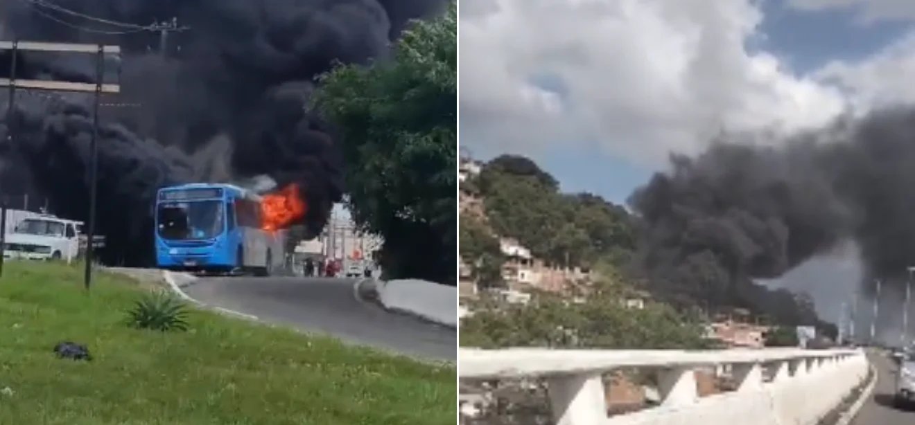 Ônibus é queimado após morte de morador de 20 anos em Vila Velha - Imagem do artigo