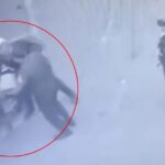 Segurança terceirizado da Santa Casa de Vitória é filmado agredindo morador de rua