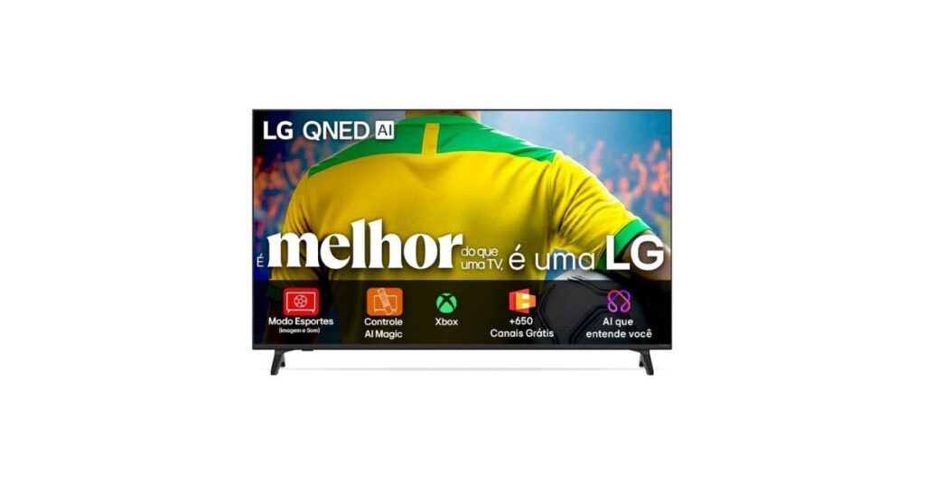 Review: Smart TV 4K 55" LG QNED73 Portal de Games Processador AI α7 Gen8 4K Super