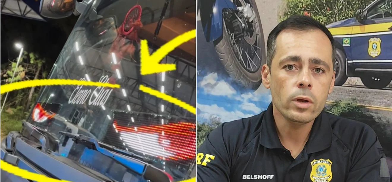 Uso de painel de LED no para-brisa é infração grave, alerta PRF - Imagem do artigo