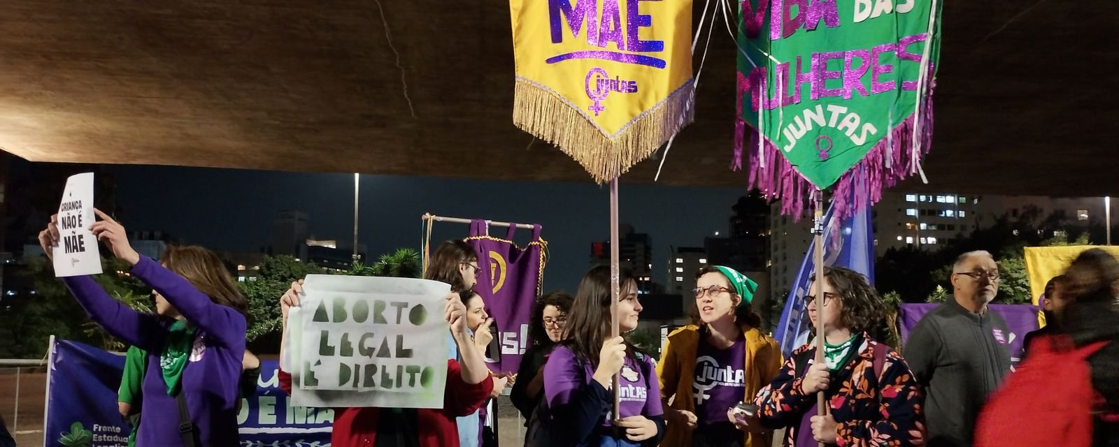 Atos protestam contra anulação de amparo a meninas vítimas de estupro - Imagem do artigo