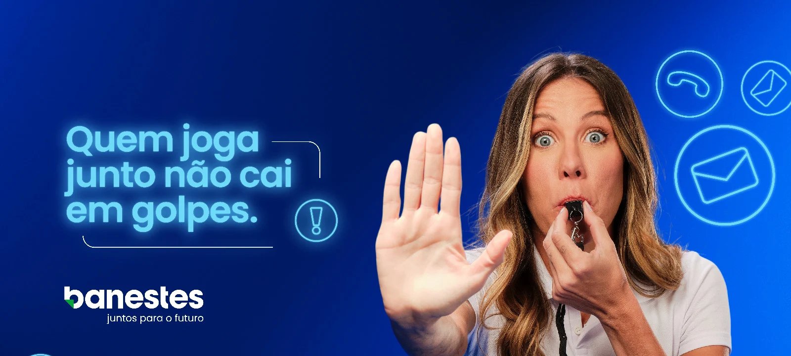 Banestes convoca Bárbara Coelho e usa “VAR” para combater golpes financeiros - Imagem do artigo