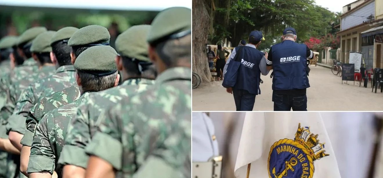 IBGE, Exército e Marinha anunciam mais de 10 mil vagas em concursos e seleções - Imagem do artigo