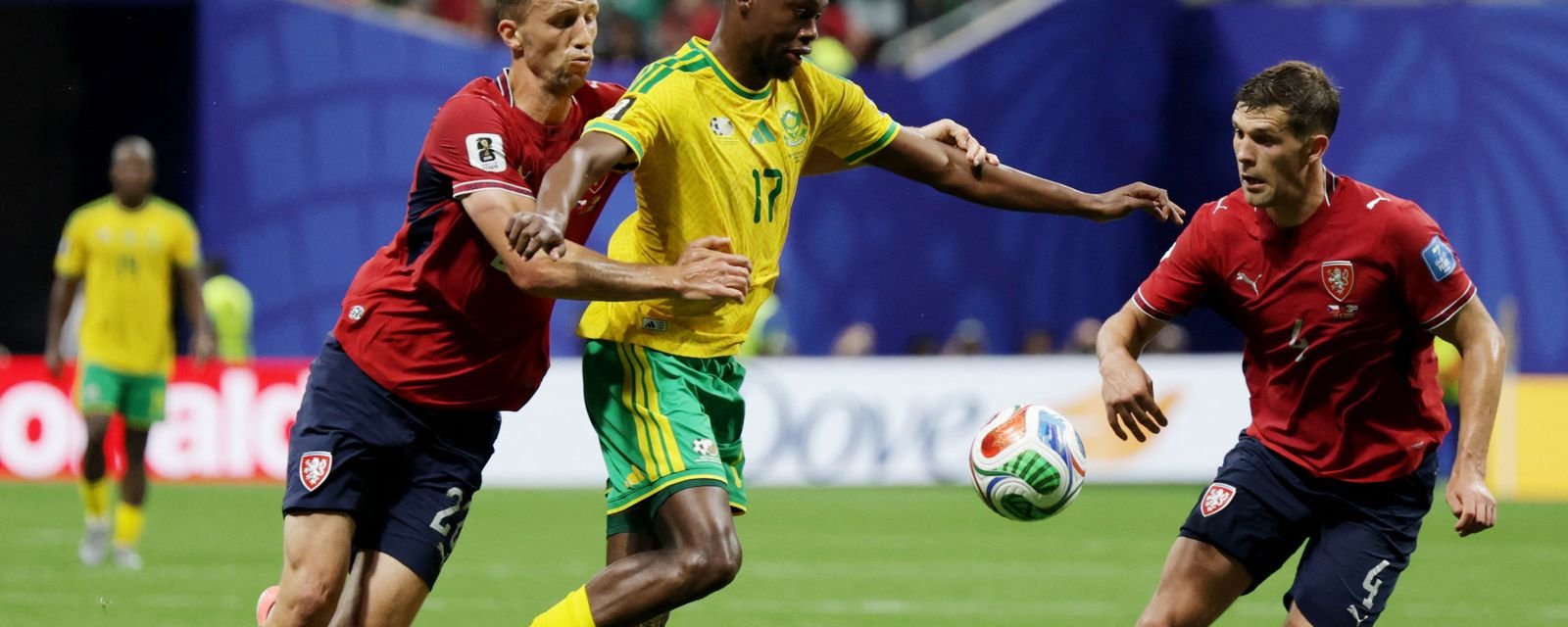 África do Sul arranca empate com a República Tcheca após sofrer gol relâmpago - Imagem do artigo