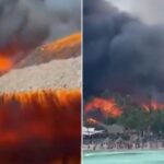 Incêndio devasta resort de luxo na República Dominicana, deixa um morto e obriga retirada de 1,7 mil hóspedes