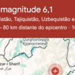 Terremoto de forte intensidade atinge o Afeganistão