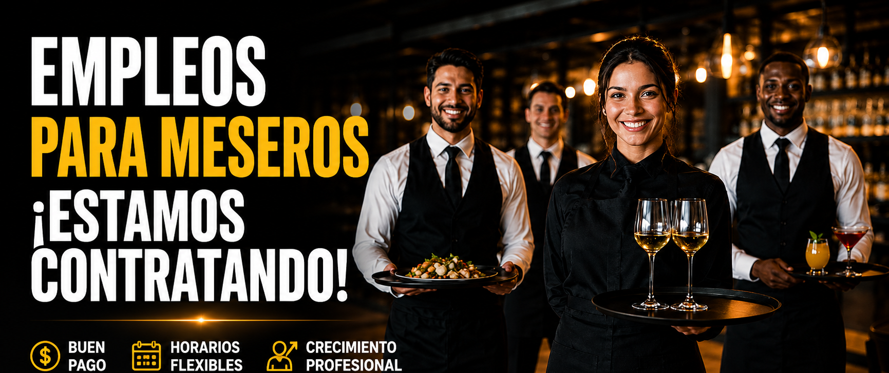 Escassez de mão de obra faz disparar vagas para garçons em restaurantes, bares e hotéis - Imagem do artigo