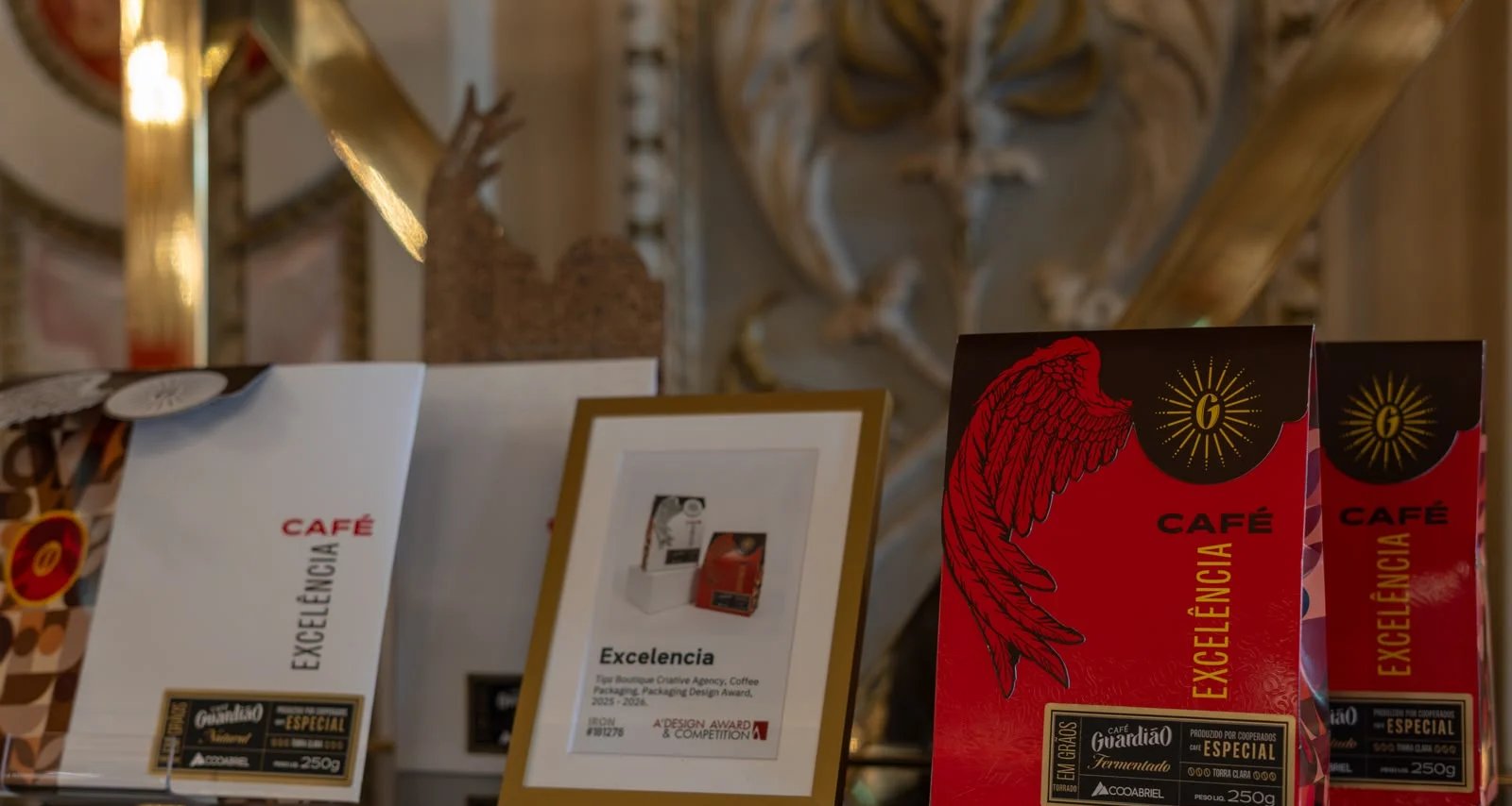 Embalagem do Café Guardião, da Cooabriel, recebe prêmio internacional de design - Imagem do artigo