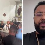 Dudu Nobre homenageia mãe com roda de samba durante velório no Rio de Janeiro Dudu Nobre homenageia mãe com roda de samba durante velório no Rio de Janeiro